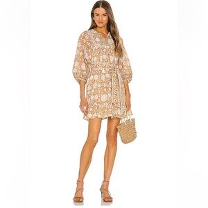 Cleobella Magdalena Floral Boho Belted Mini Dress - Size XS